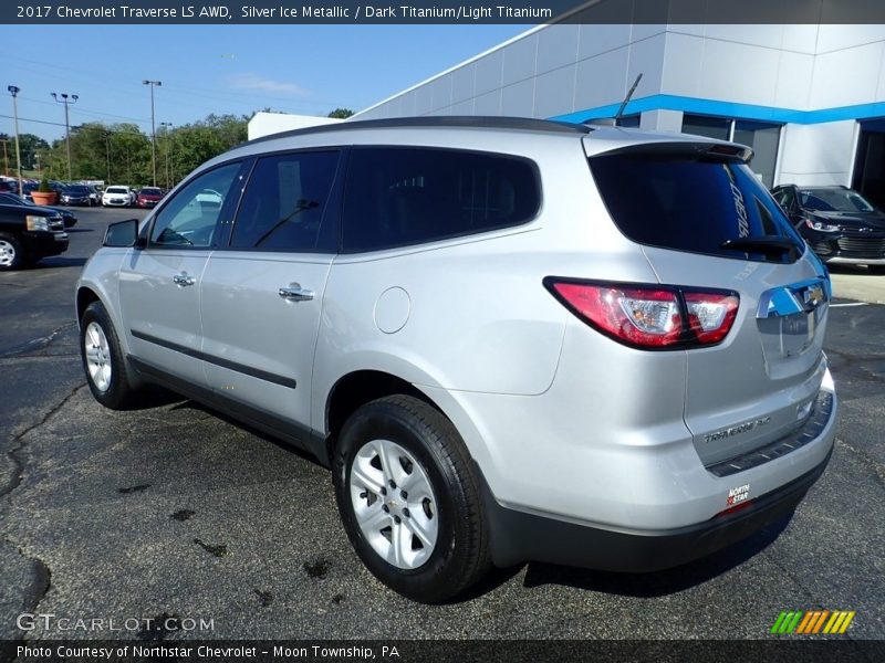 Silver Ice Metallic / Dark Titanium/Light Titanium 2017 Chevrolet Traverse LS AWD