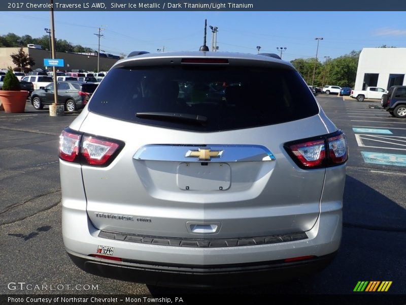 Silver Ice Metallic / Dark Titanium/Light Titanium 2017 Chevrolet Traverse LS AWD