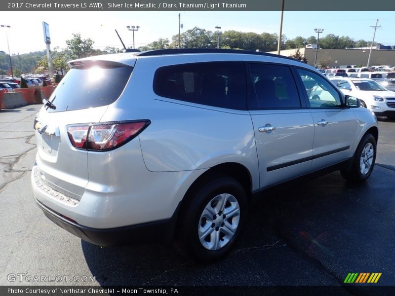 Silver Ice Metallic / Dark Titanium/Light Titanium 2017 Chevrolet Traverse LS AWD