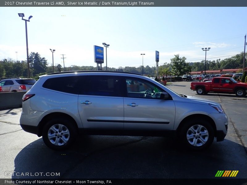 Silver Ice Metallic / Dark Titanium/Light Titanium 2017 Chevrolet Traverse LS AWD