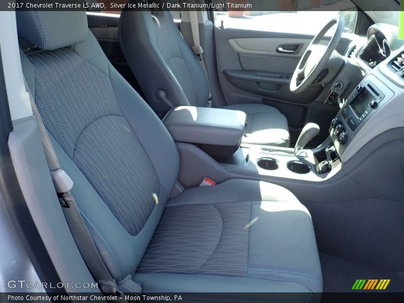 Silver Ice Metallic / Dark Titanium/Light Titanium 2017 Chevrolet Traverse LS AWD