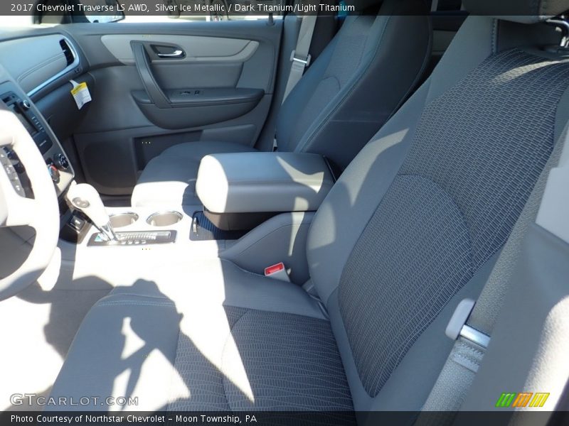 Silver Ice Metallic / Dark Titanium/Light Titanium 2017 Chevrolet Traverse LS AWD