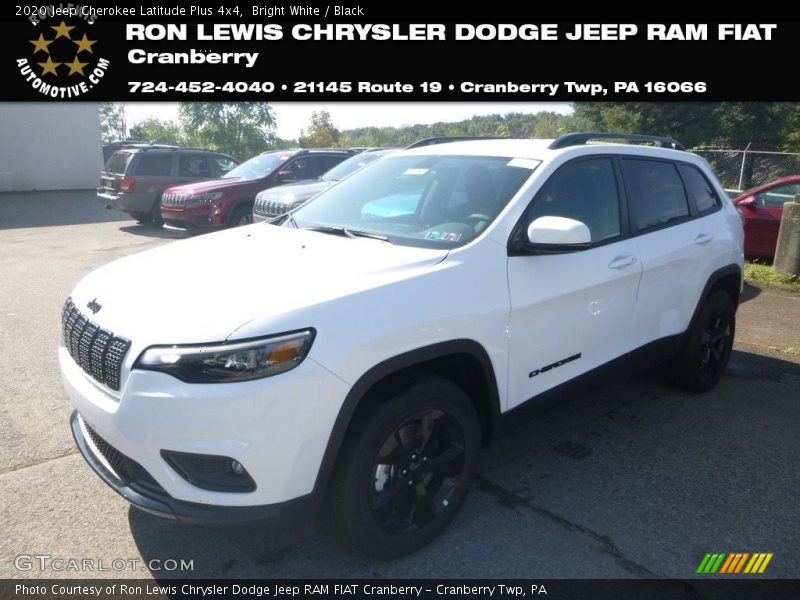 Bright White / Black 2020 Jeep Cherokee Latitude Plus 4x4