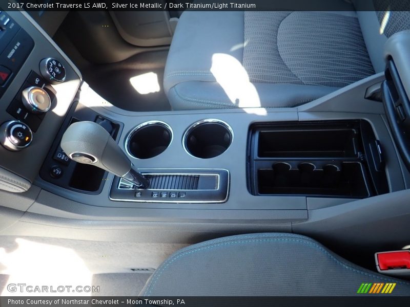Silver Ice Metallic / Dark Titanium/Light Titanium 2017 Chevrolet Traverse LS AWD