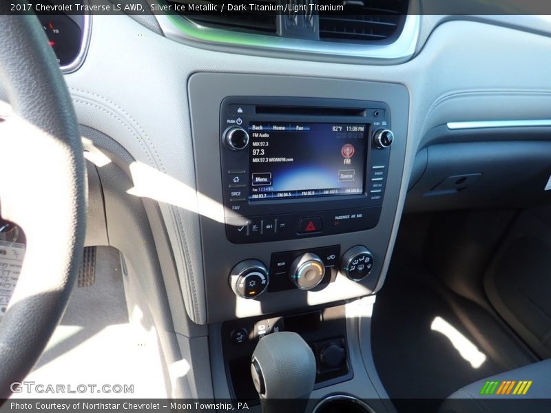 Silver Ice Metallic / Dark Titanium/Light Titanium 2017 Chevrolet Traverse LS AWD