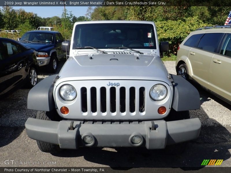 Bright Silver Metallic / Dark Slate Gray/Medium Slate Gray 2009 Jeep Wrangler Unlimited X 4x4