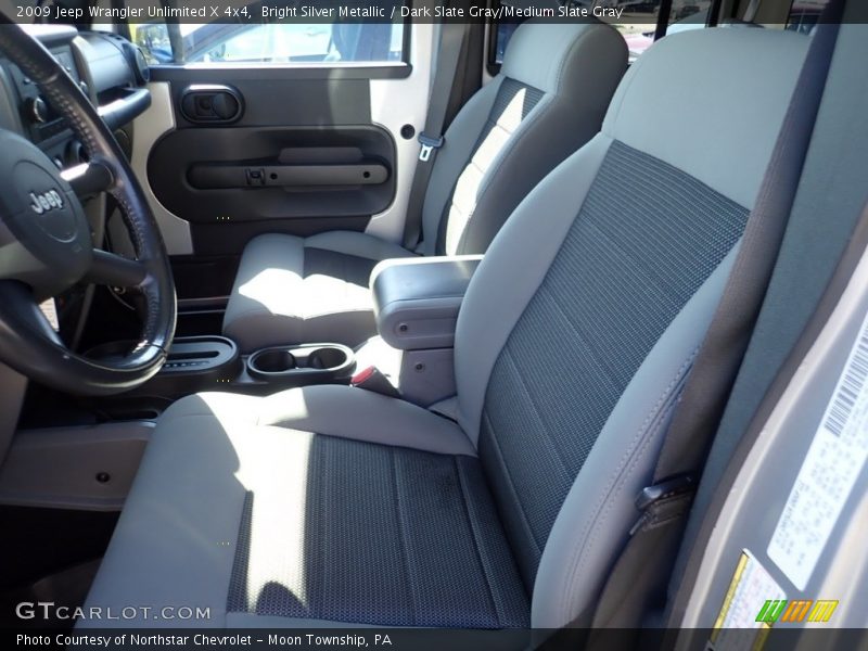Bright Silver Metallic / Dark Slate Gray/Medium Slate Gray 2009 Jeep Wrangler Unlimited X 4x4