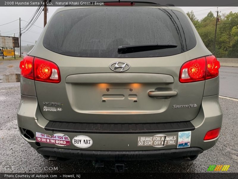 Natural Khaki Green / Beige 2008 Hyundai Santa Fe GLS