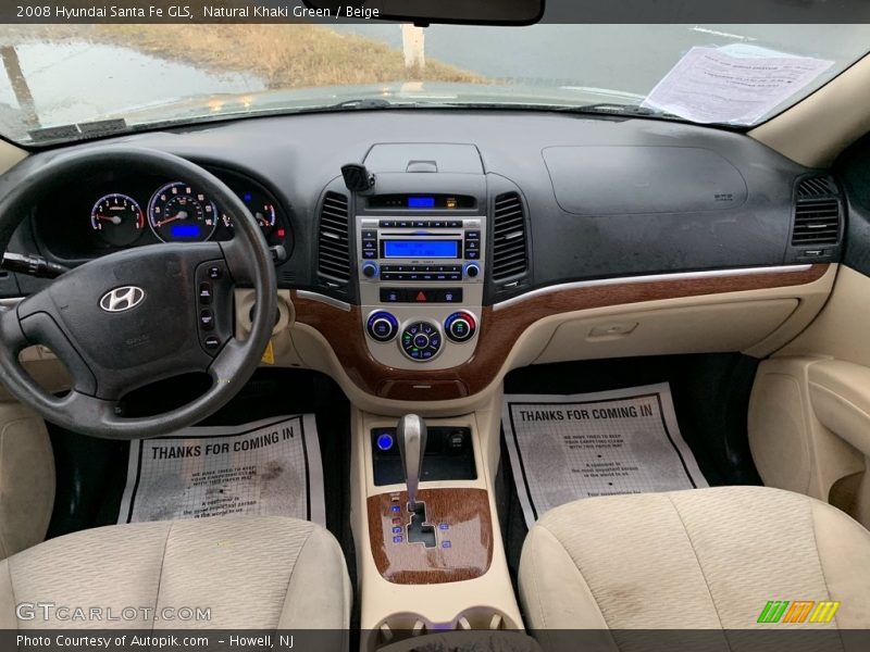 Natural Khaki Green / Beige 2008 Hyundai Santa Fe GLS