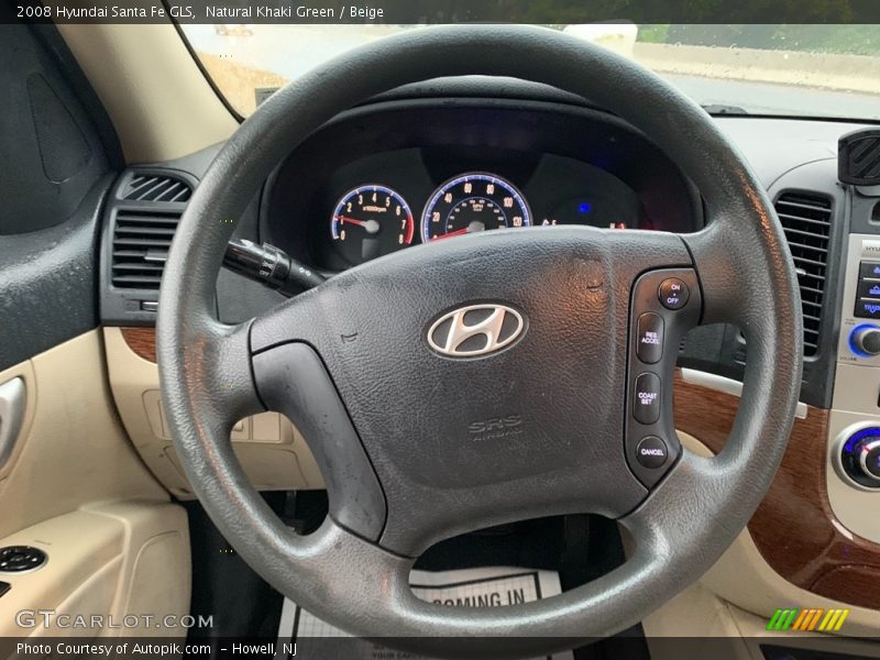 Natural Khaki Green / Beige 2008 Hyundai Santa Fe GLS