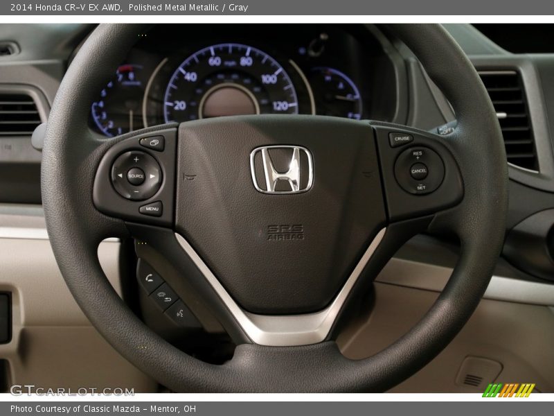 Polished Metal Metallic / Gray 2014 Honda CR-V EX AWD