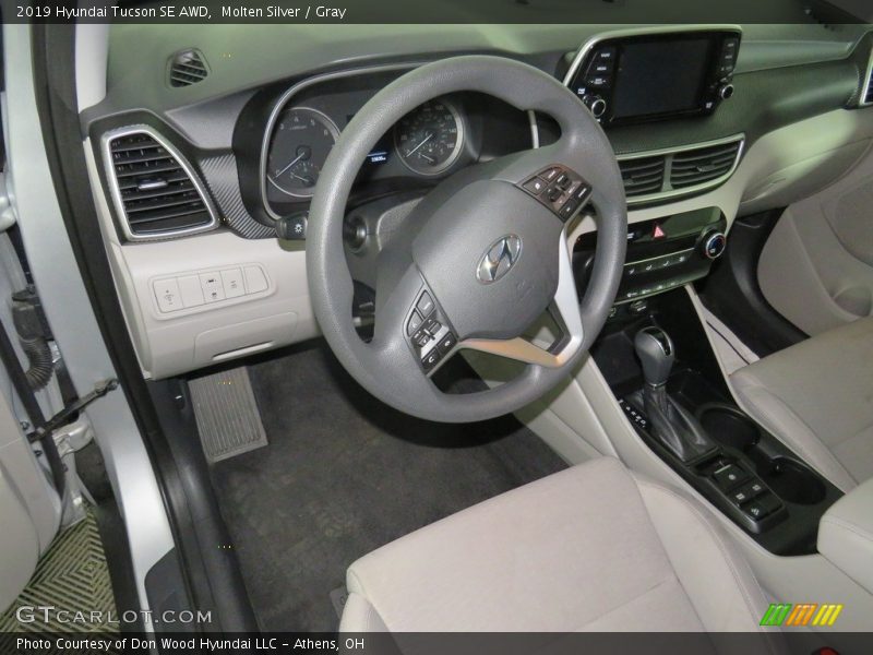 Molten Silver / Gray 2019 Hyundai Tucson SE AWD