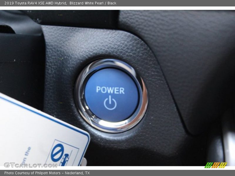 Blizzard White Pearl / Black 2019 Toyota RAV4 XSE AWD Hybrid