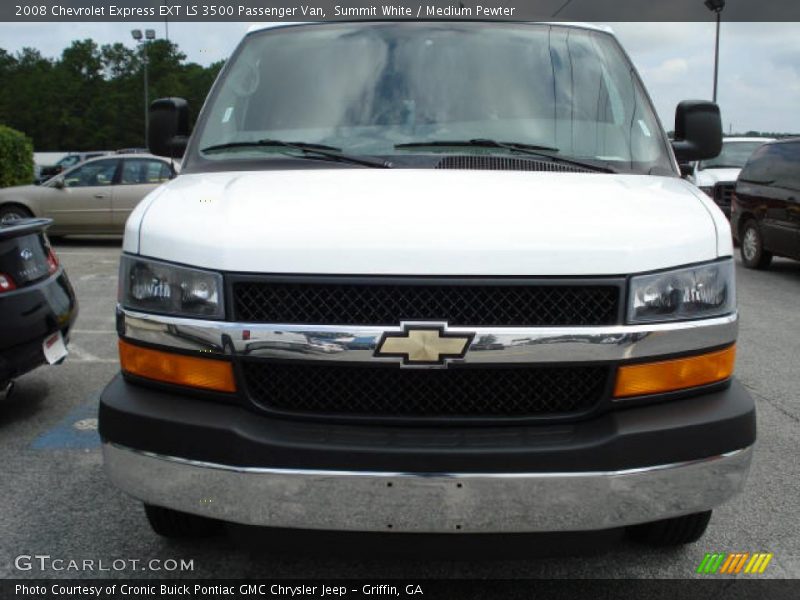 Summit White / Medium Pewter 2008 Chevrolet Express EXT LS 3500 Passenger Van
