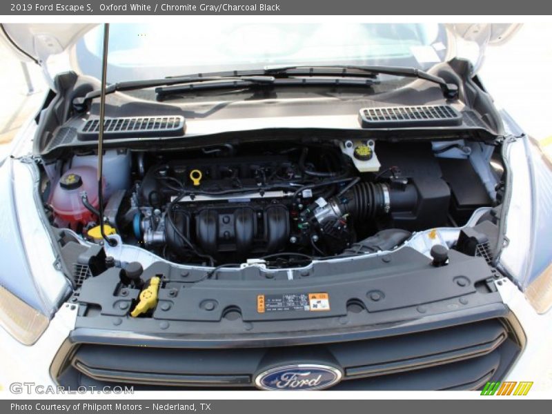 Oxford White / Chromite Gray/Charcoal Black 2019 Ford Escape S