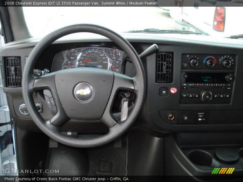 Summit White / Medium Pewter 2008 Chevrolet Express EXT LS 3500 Passenger Van