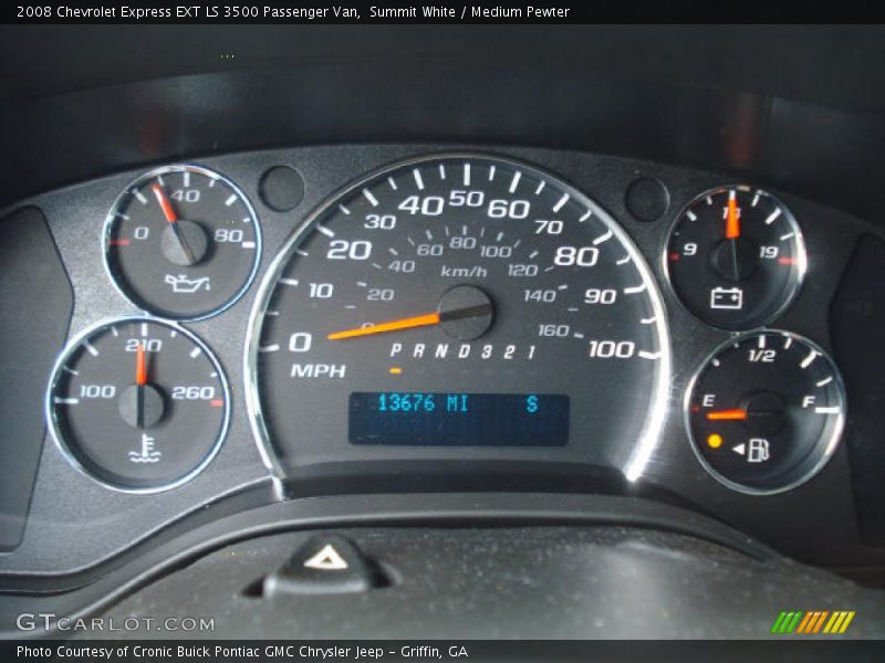 Summit White / Medium Pewter 2008 Chevrolet Express EXT LS 3500 Passenger Van