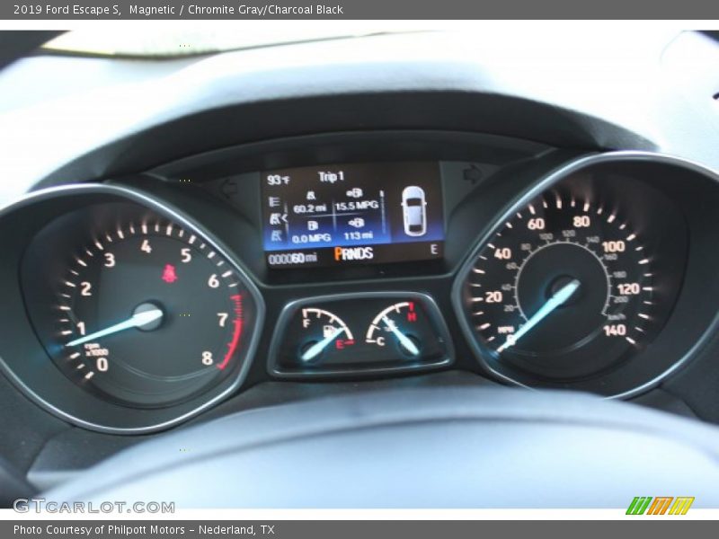 Magnetic / Chromite Gray/Charcoal Black 2019 Ford Escape S