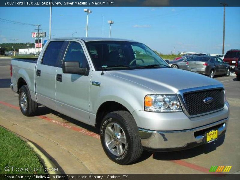 Silver Metallic / Medium Flint 2007 Ford F150 XLT SuperCrew