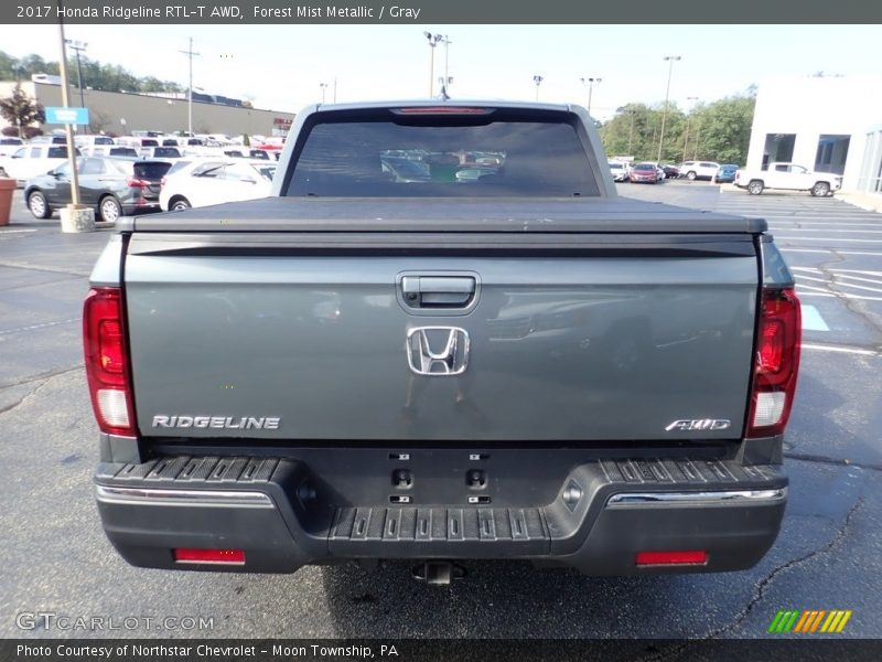 Forest Mist Metallic / Gray 2017 Honda Ridgeline RTL-T AWD