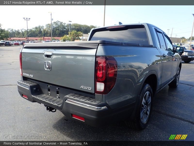 Forest Mist Metallic / Gray 2017 Honda Ridgeline RTL-T AWD