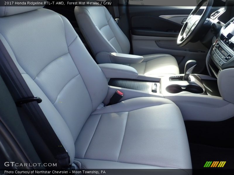 Forest Mist Metallic / Gray 2017 Honda Ridgeline RTL-T AWD