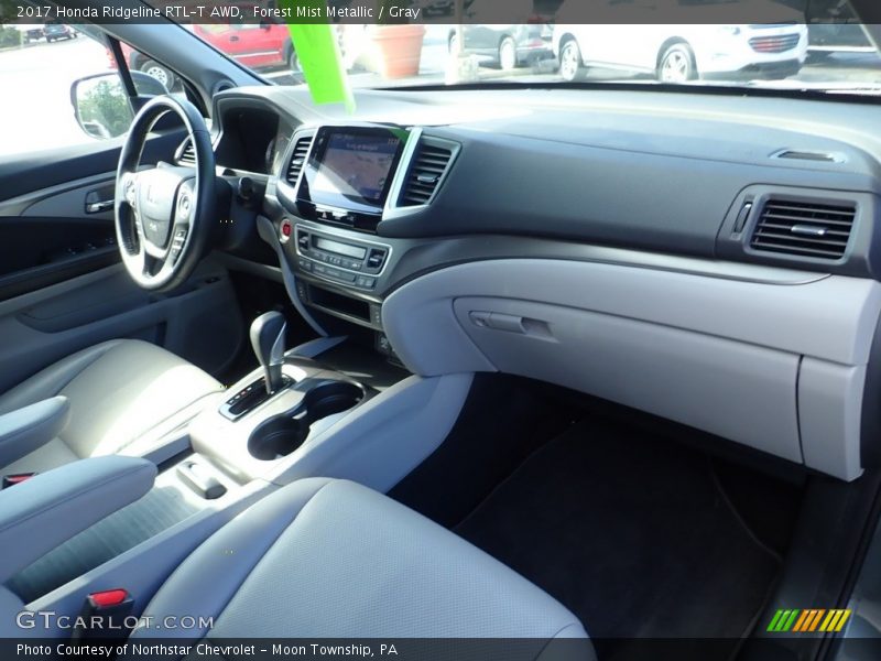 Forest Mist Metallic / Gray 2017 Honda Ridgeline RTL-T AWD