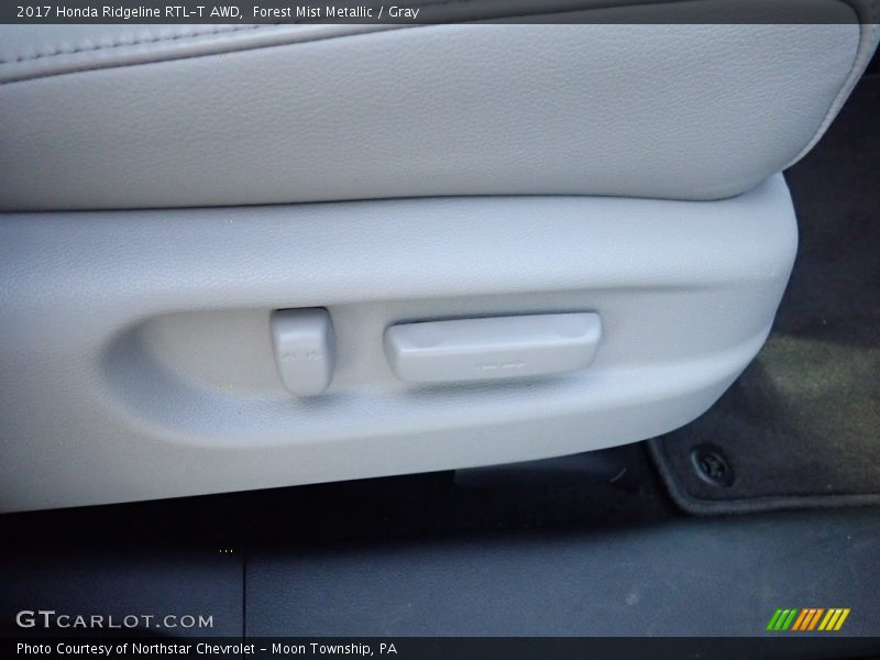 Forest Mist Metallic / Gray 2017 Honda Ridgeline RTL-T AWD