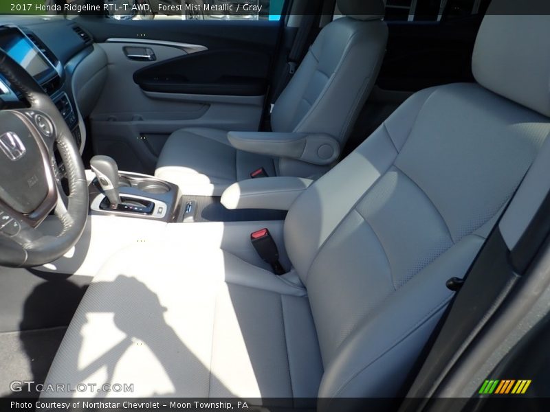 Forest Mist Metallic / Gray 2017 Honda Ridgeline RTL-T AWD
