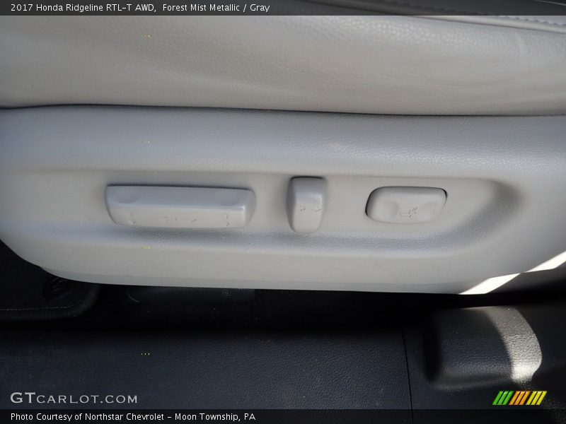Forest Mist Metallic / Gray 2017 Honda Ridgeline RTL-T AWD