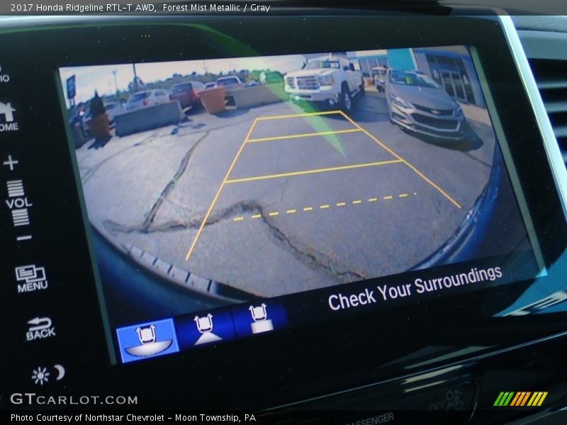 Forest Mist Metallic / Gray 2017 Honda Ridgeline RTL-T AWD