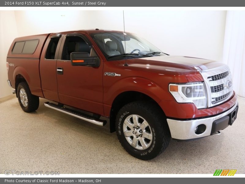 Sunset / Steel Grey 2014 Ford F150 XLT SuperCab 4x4