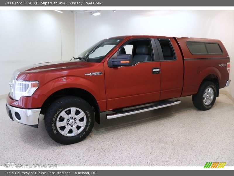 Sunset / Steel Grey 2014 Ford F150 XLT SuperCab 4x4