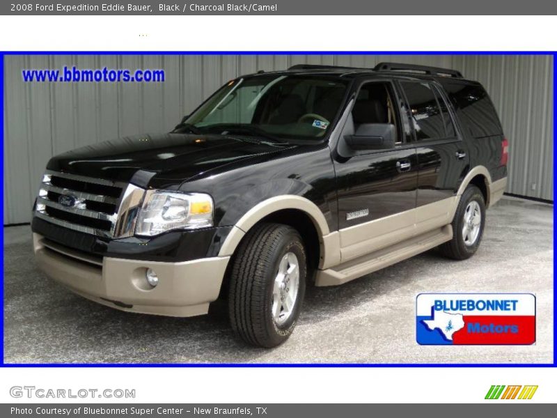 Black / Charcoal Black/Camel 2008 Ford Expedition Eddie Bauer