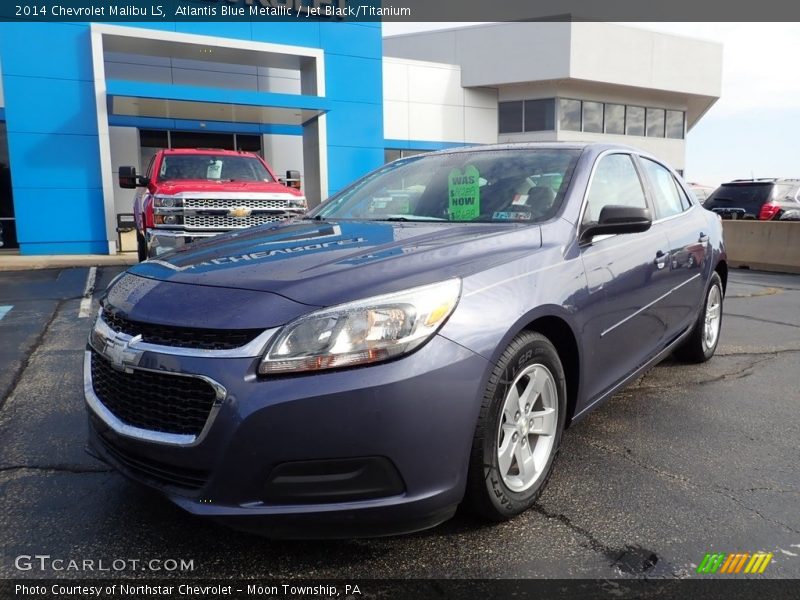 Atlantis Blue Metallic / Jet Black/Titanium 2014 Chevrolet Malibu LS