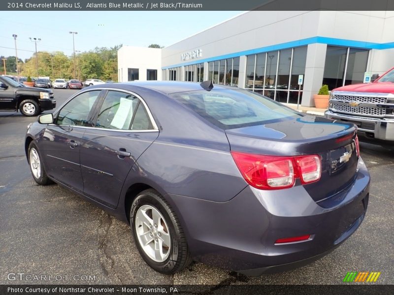 Atlantis Blue Metallic / Jet Black/Titanium 2014 Chevrolet Malibu LS