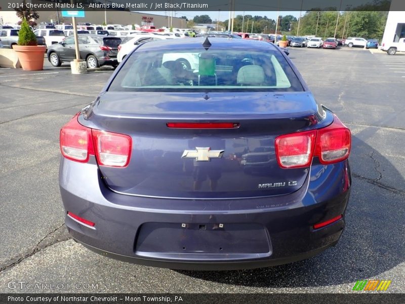 Atlantis Blue Metallic / Jet Black/Titanium 2014 Chevrolet Malibu LS
