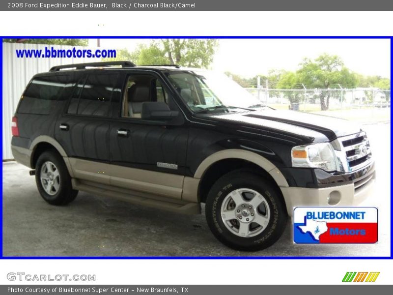 Black / Charcoal Black/Camel 2008 Ford Expedition Eddie Bauer