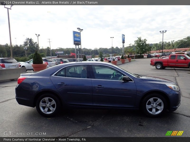Atlantis Blue Metallic / Jet Black/Titanium 2014 Chevrolet Malibu LS