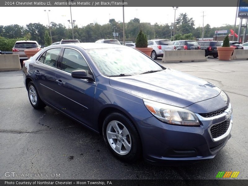 Atlantis Blue Metallic / Jet Black/Titanium 2014 Chevrolet Malibu LS