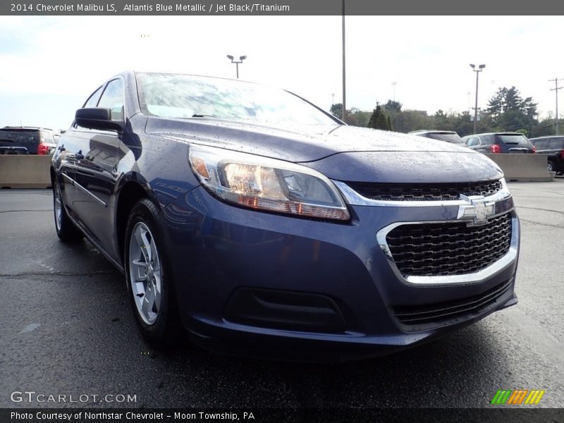 Atlantis Blue Metallic / Jet Black/Titanium 2014 Chevrolet Malibu LS