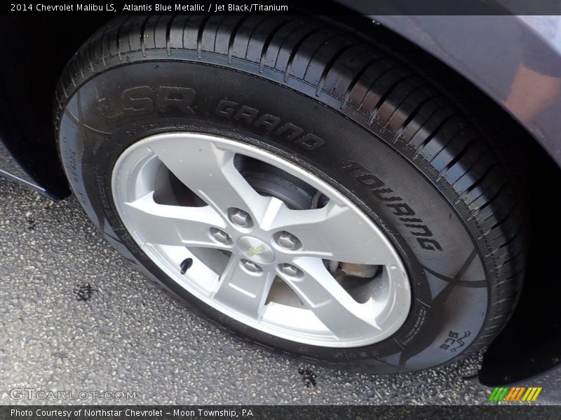 Atlantis Blue Metallic / Jet Black/Titanium 2014 Chevrolet Malibu LS