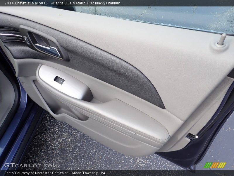 Atlantis Blue Metallic / Jet Black/Titanium 2014 Chevrolet Malibu LS