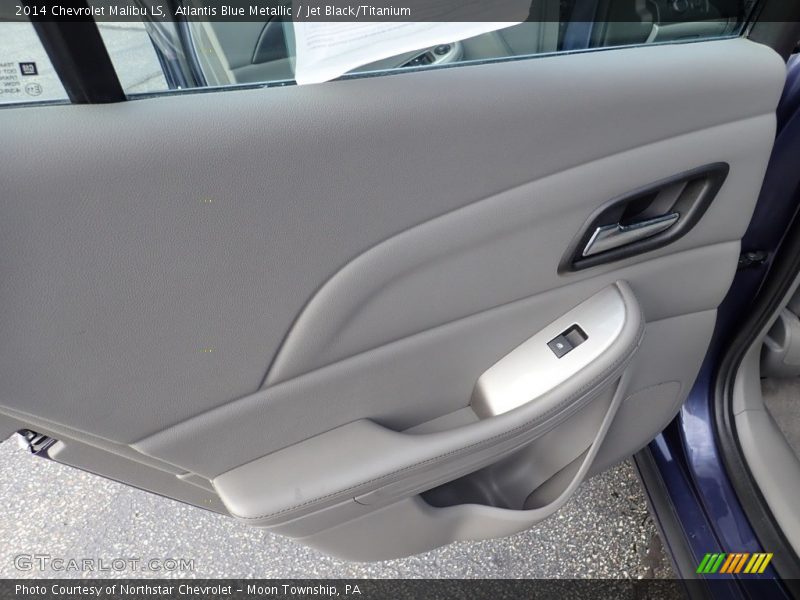 Atlantis Blue Metallic / Jet Black/Titanium 2014 Chevrolet Malibu LS