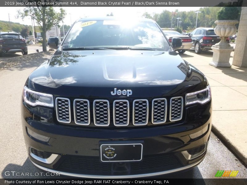 Diamond Black Crystal Pearl / Black/Dark Sienna Brown 2019 Jeep Grand Cherokee Summit 4x4