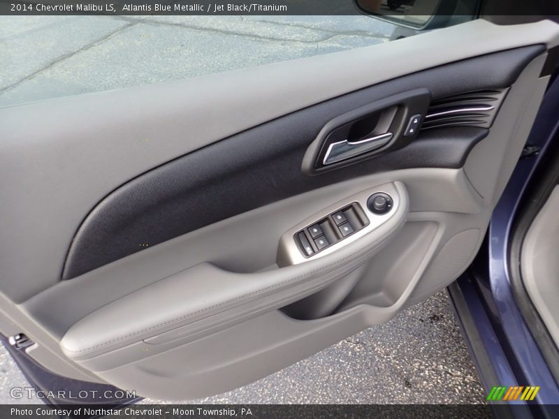 Atlantis Blue Metallic / Jet Black/Titanium 2014 Chevrolet Malibu LS