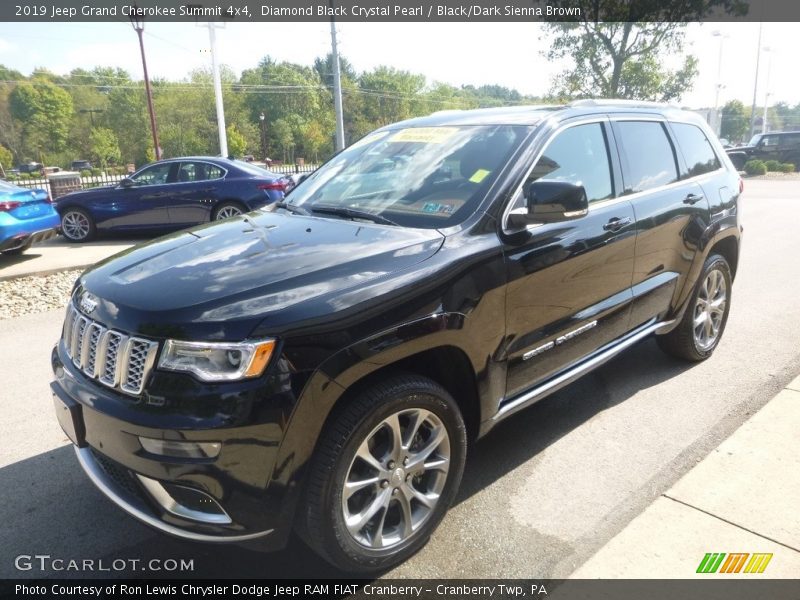 Diamond Black Crystal Pearl / Black/Dark Sienna Brown 2019 Jeep Grand Cherokee Summit 4x4