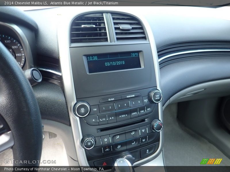 Atlantis Blue Metallic / Jet Black/Titanium 2014 Chevrolet Malibu LS