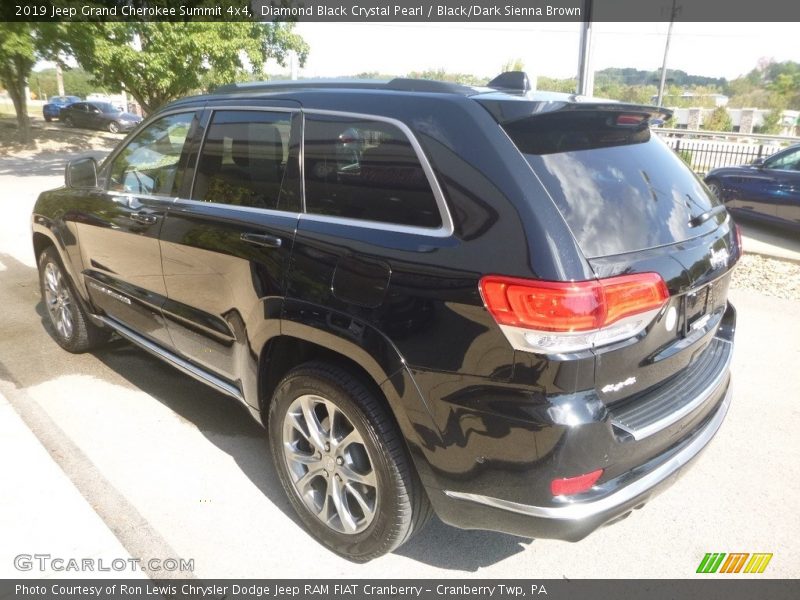 Diamond Black Crystal Pearl / Black/Dark Sienna Brown 2019 Jeep Grand Cherokee Summit 4x4