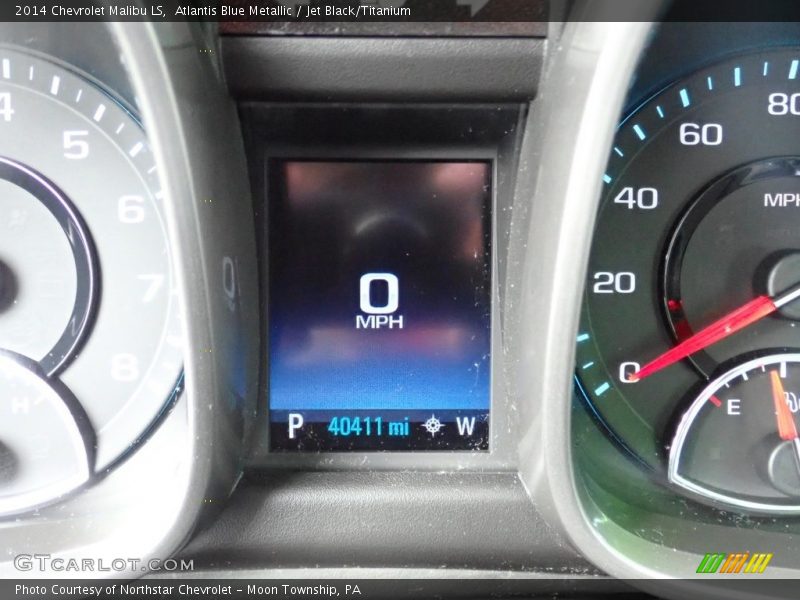 Atlantis Blue Metallic / Jet Black/Titanium 2014 Chevrolet Malibu LS